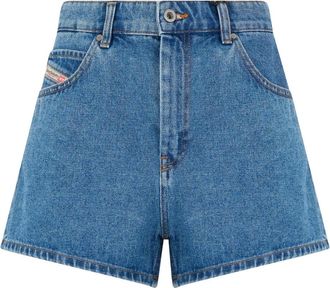 Diesel Denim Shorts, female, Blue, Size: W29 Blue denim shorts, comfortable and durable