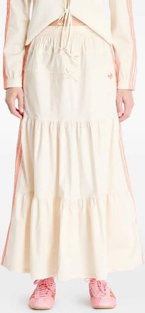 adidas Summer Glow gelaagde midi-rok met drie strepen - Beige