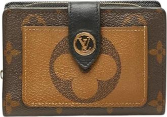 Louis Vuitton Pre-owned Wallets, female, Brown, Size: ONE SIZE Pre-owned Monogram Giant Reverse Portefeuille Juliette Wallet