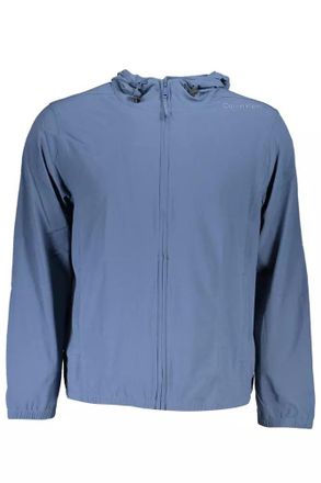 Calvin Klein Mens Packable Hooded Jacket K50k507223 - Light Blue - Size X-Large