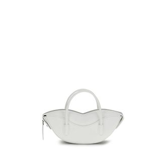 Fiorucci White Calf Leather Bos Taurus Shoulder Womens Bag