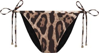 Dolce & Gabbana Leopard Print Bikini Bottom-Donna