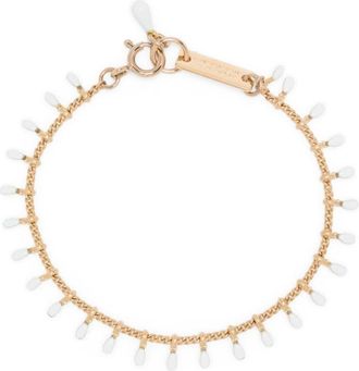 Isabel Marant Casablanca beaded bracelet - women - Resin/Brass - One Size - Gold
