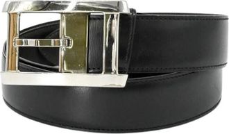 Cartier Pre-owned Belts, male, Black, Size: ONE SIZE Pre-owned Vintage Leather Belt