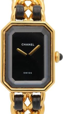Chanel Pre-owned Vintage Polshorloge - Dames - Vintage Horloges - Zwart - ONE Size - Leer - Vintage