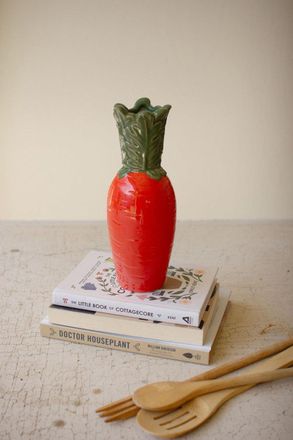 Kalalou Ceramic Carrot Vase