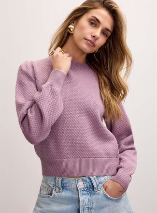 Icone Womens Honeycomb textured sweater