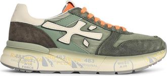 Premiata Mick gr&uuml;ne Lear-Mischungs-Sneaker