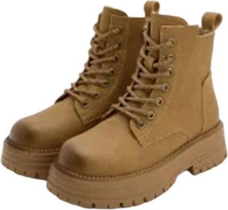 Generic Ankle Boots Women Autumn Genuine Leather Retro Booties Platform Mountaineering Boots