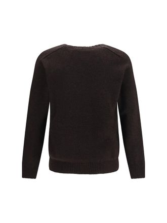 Brooksfield Mens Crewneck Sweater Moro Fleece Wool Ovis Aries