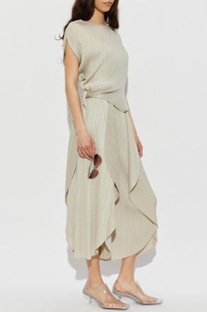 Pleats Please Issey Miyake Pleated Top, Womens, Green