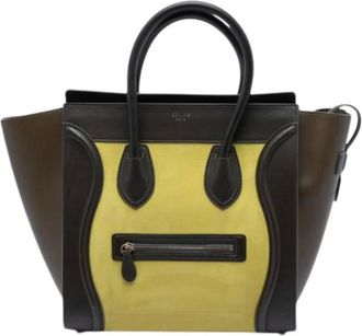Celine Pre-owned Tote Bags, female, Yellow, Size: ONE SIZE Pre-owned The Mini Luggage