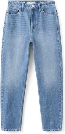 Mango Crop Mom Jeans in Medium Blue at Nordstrom, Size 22