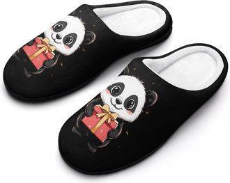 Generic Panda Design Gifts Mens Slippers Comfortable And Non-slip Cotton Slipper Shoe for House