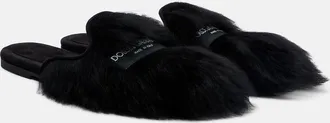 Dolce & Gabbana Shearling mules