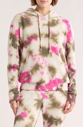 Maje Tie Dye Hoodie in Brown/Ivory/Pink at Nordstrom Rack, Size 2 (Fits Like 4-6 Us) / 38 Eu