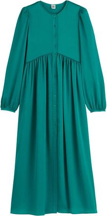 La Redoute Collections Lange, wijd uitlopende jurk, lange mouwen