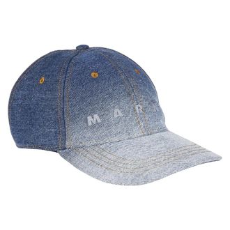 Marni Geborduurde Logo Cap - Heren - Petten - Blauw - M - Katoen - Accessoires