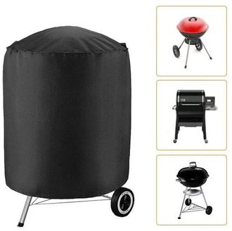 No Brand Funda Redonda Impermeable Para Barbacoa (70x70cm), Cubierta Antipolvo Resistente Y Protecci&oacute;n Uv, Fabricada En Tela Oxford, Para Barbacoa Y Ahumador D