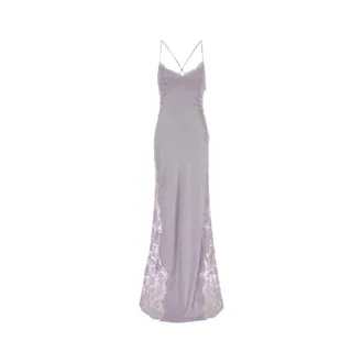 Ermanno Scervino Abito Lungo - female - Ermanno Scervino - Gowns - Purple - XS - Dresses