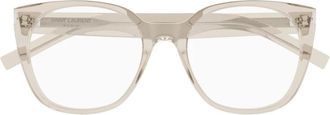 Saint Laurent Glasses, female, Gray, Size: 55 MM Eyeglasses