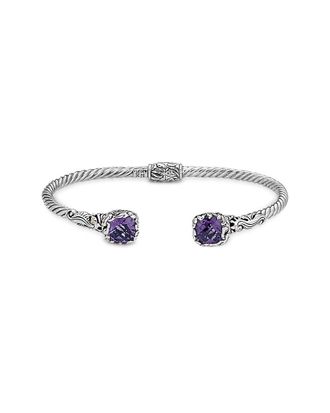 Samuel B. Silver & 18K 4.20 Ct. Tw. Amethyst Bracelet