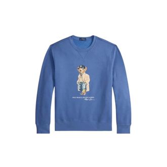 Ralph Lauren Hoodies & sweatvesten, Heren, Blauw, M, Katoen, Polo Bear Sweatshirt