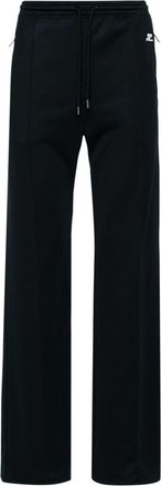 Courr&egrave;ges logo-patch interlock track pants - men - Polyester/Polyester - M - Blue