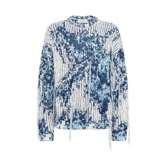 Laneus Boxy Fit Trui - Heren - Truien - Blauw - Maat: M Wol