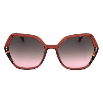 Carolina Herrera Brown Pink Shaded Geometric Ladies Sunglasses HER 0185/S 0YDC/M2 55