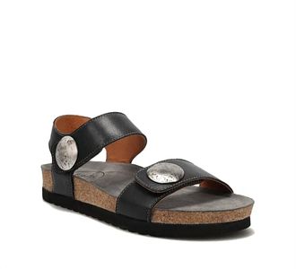 Taos Womens Luckie Sandals In Black Leather