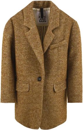 Attic and Barn Stijlvolle jassen voor vrouwen - Dames - Blazers - Bruin - XS - Jassen
