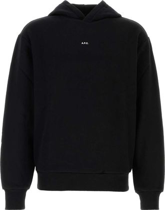 A.P.C. Black Cotton Sweatshirt