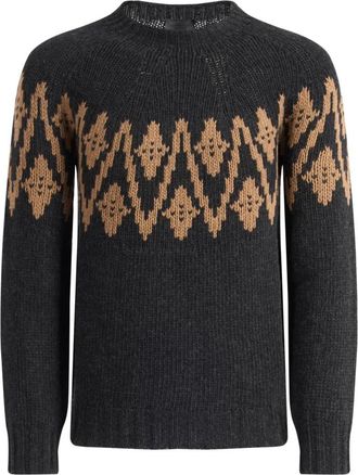 Dondup Truien & Vesten, Heren, Grijs, M, Wol, Trui met ronde hals