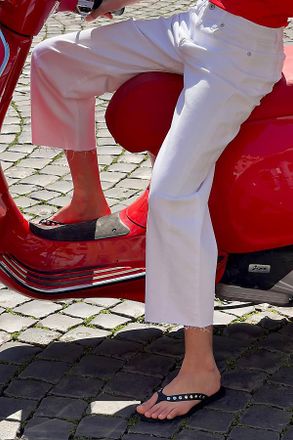 Caverley Studded Flip-Flop Sandals