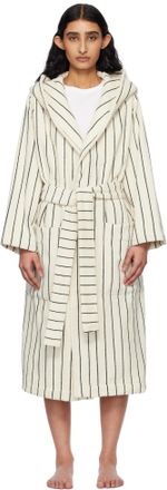 【関税込み】Tekla グリーン＆ホワイト Terry Hooded バスローブ Tekla Green Terry Hooded Bathrobe from $255.00 - on Stylight