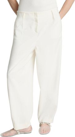 Kenneth Cole Fly Front Hollywood Waist Pleated Tape Pant