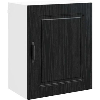 vidaXL Kitchen Cabinet with Storage Kalmar Black Oak 50 x 31 x 60 cm vidaXL