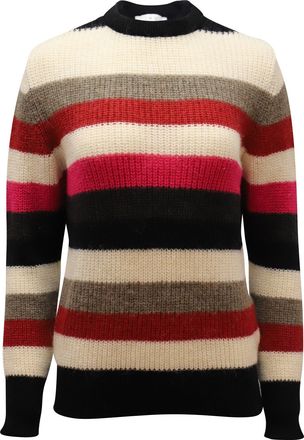 Iro Iro Solal Ribbed Striped Small Sweater in Multicolor Acrylic