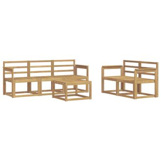 vidaXL Conjunto De Sof&aacute;s De Exterior 6 Pcs Blanco 59 X 59 X 37 Cm Vidaxl