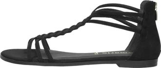 Tamaris Sandalen Plat - Dames - Sandalen - Zwart - 37 EU - Schoenen