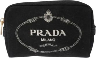 Prada Pre-owned Mini Bags, female, Black, Size: ONE SIZE Pre-owned Vintage Mini Pouch