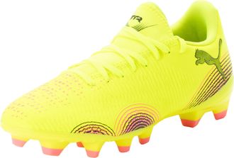Puma Fussballschuh PUMA FUTURE 8 PLAY FG/AG WNS, Damen, Gr. 37,5, gelb (gelb alert, puma schwarz, sun struck), Synthetik, Schuhe Fussballschuh, f&uuml;r Rasenpl
