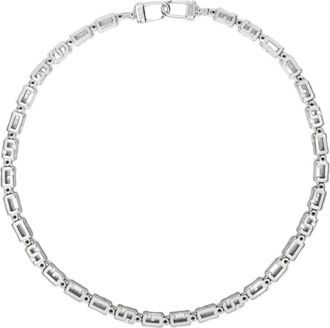 GCDS Cube Chain Ketting - Dames - Kettingen - Grijs - ONE Size - Accessoires