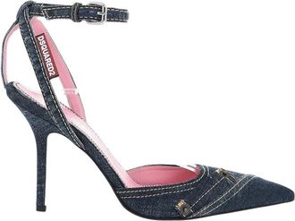 Dsquared2 Denim Ankle-Strap Pumps