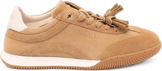 Twinset Sneakers van su&egrave;de - Dames - Sneakers - Beige - 39 EU - Su&egrave;de - Schoenen