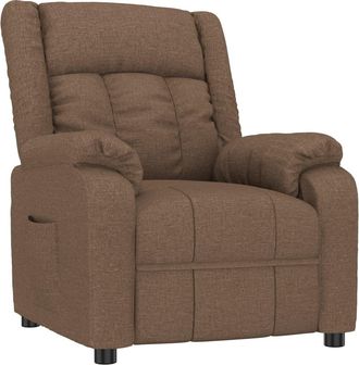 vidaXL Sill&oacute;n Reclinable De Tela Marr&oacute;n Vidaxl