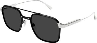 Cartier Sunglasses, male, Black, Size: 54 MM Santos Sunglasses