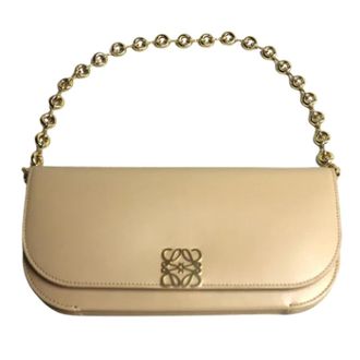 Loewe Tweedehands leren handtassen - Dames - Vintage Handtas - Beige - ONE Size - Vintage