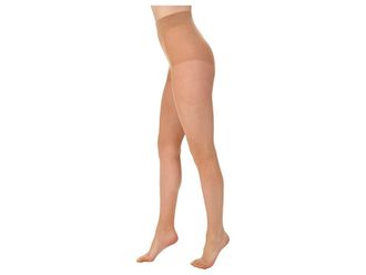 Wolford Pure 10 Womens Tights Hose Gobi : SM, Cotton/Nylon/Silk